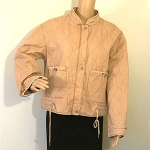 NWT Joie Tan Quilted Jacket Sz Large